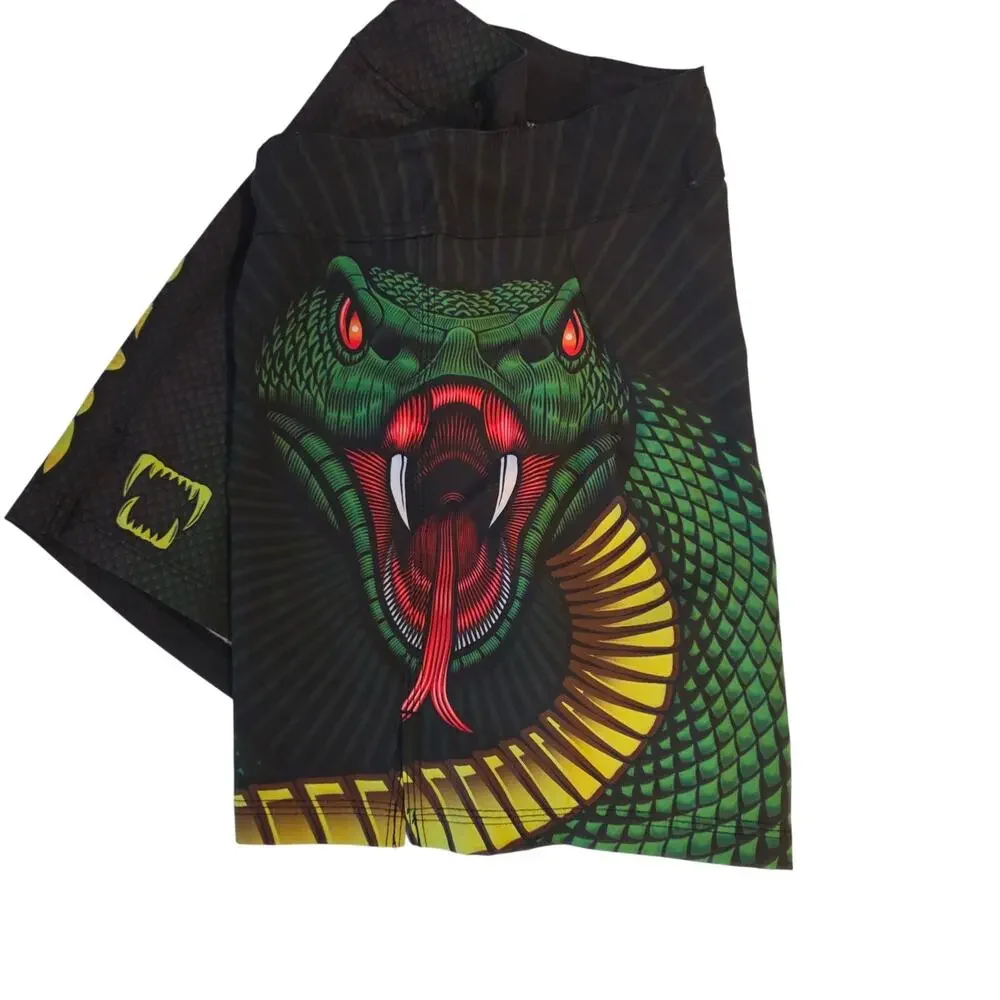 Mat Beast Green Viper Grappling Shorts 28 XS MMA Fight Training BJJ Gym